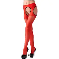 Cottelli collection seksikkäät avosukkahousut Punainen S/M