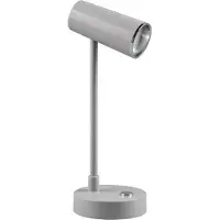 TRIO Lenny LED pöytävalaisin ladattava 28cm 2,5W 3000+4000+6000K harmaa
