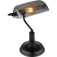 Globo Lighting Pöytävalaisin Antique, Musta, Makuuhuone, Metalli, Teollisuus