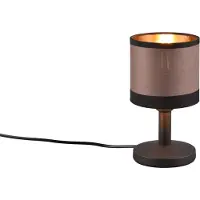 RL Davos pöytävalaisin E14 22cm mattamusta/harmaanruskea
