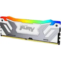 Kingston FURY Renegade RGB 24 Gt (1 x 24 Gt) DDR5 8400 MHz, CL40 -muisti, hopea/valkoinen (XMP)