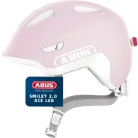 ABUS Pyöräilykypärä - Smiley 3.0 Ace LED - Puhdas Rose - - 51-55 cm - Pyöräilykypärät