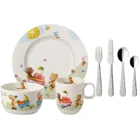 Villeroy & Boch Hungry as a Bear lasten astiasto ja aterimet 7 osaa