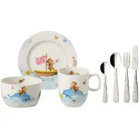 Villeroy & Boch Happy as a Bear lasten astiasto ja aterimet 7 osaa