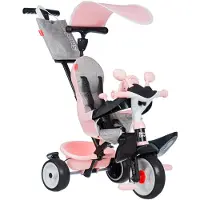 Smoby Baby Driver Kolmipyörä Plus, Vaaleanpunainen