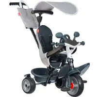 Smoby Baby Driver Kolmipyörä Plus, Harmaa