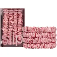 Slip Pure Silk Skinny Scrunchies - Rose Hiuslenkki 4 kpl