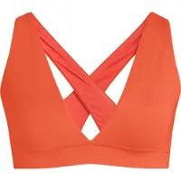 Casall V-Neck Crossback Bikini Top - Orange - 38