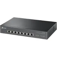 TP-LINK TL-SX1008, 8-porttinen 10G työpöytä-/räkkiasennettava kytkin, musta