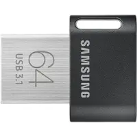 Samsung MUF-64AB, 64 GB, USB A-tyyppi, 3.2 Gen 1 (3.1 Gen 1), 300 MB/s, Ilman suojusta, Harmaa, Hopea (MUF-64AB/APC)