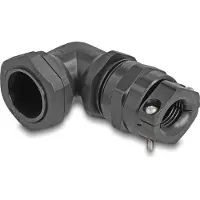 DeLOCK 60599, Musta, Muovi, 1 kpl, Kulmikas, PG21, 1 cm