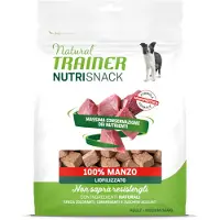 NATURAL TRAINER 6x50g Nutri Snack Adult pakastekuivatut palat nauta koiran herkut