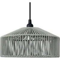 New Garden Calabardina-riippuvalaisin, vihreä, köysi, Ø30cm, IP44 Calarbardina, himmennettävä, Vihreä, Tekstiili/kangas/silkki, Skandinaavinen