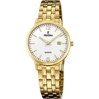 Festina Naisten kello F20514-2 Valkoinen/Kullansävytetty teräs Ø31