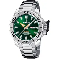 Festina Miesten kello F20665-2 The Original Diver Vihreä/Teräs