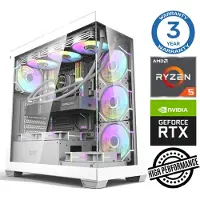INTOP Tietokone Ryzen 5 7500F 64GB DDR5 1TB SSD M.2 NVME RTX5060Ti 16GB no-OS