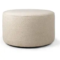 Ethnicraft Barrow Pouf Ø60 cm Off White