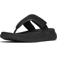 Original Brands F-Mode Go Adjustable Flatform Toe-Post Sandals - Black - 36
