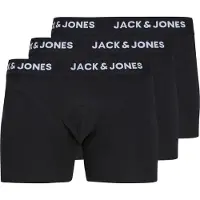 Jack & Jones Jacanthony Trunks 3 Pack Black - Black - M