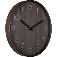 Karlsson Pure medium seinäkello walnut wood 40 cm KA5809WN