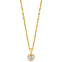Lykken Hearts sydänkaulakoru kullattu hopea 4mm