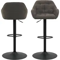 Ebuy24 2 baarituolin setti Brooke Monza 40, ruskea