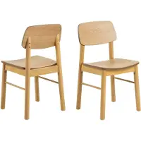 Ebuy24 2 tuolin sarja Actona Barlow, ruskea