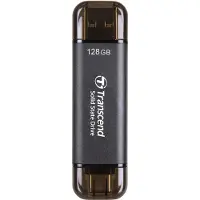 Transcend 128 gb external ssd stick, usb/usb-c 10gbps - esd310c