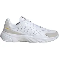 Adidas Urheilukengät 'Courtjam Control 3 Premium' kullankeltainen / taupe / valkoinen