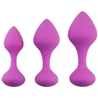 Sustainable Pleasure Silicone Anal Plug Set Purple