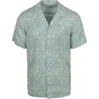 Scotch & Soda Aop Short-Sleeved Regular Fit Viscose Shirt - Blue - M