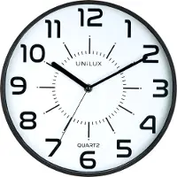 Unilux Pila Pop Silent Wall Clock Including 285 Cm Musta