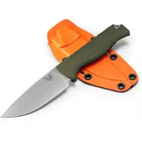 Benchmade Steep Country Hunter Dark Olive Santoprene puukko