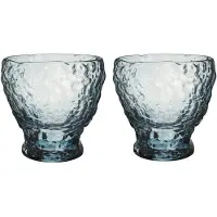 Kosta Boda Moss tumbler lasi pyöreä 33 cl 2-pack Sininen