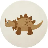 OYOY MINI Billy Dino Rug - Cream - 120X120CM