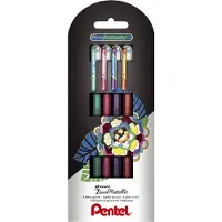 Pentel K110-4COL kaksinkertainen metallinen rullakisko