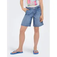 ONLY Kogcomet Wide Long Shorts Dnm Dia Noos - Blue - 116