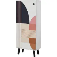 Kalune Design Kenkäkaappi Vegas SB 954, valkoinen/musta/monivärinen