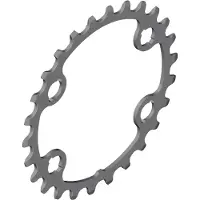 Shimano BJ - Hopeinen - 26T - Aikuisille - Miehille - Harmaa yhdistelmäalustalle