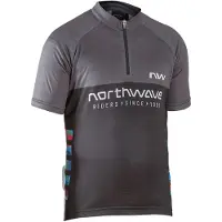 Northwave Force EVO Junior Lyhythihainen Pyöräily Jersey musta/harmaa