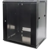 Intellinet 711951, Seinään asennettava laitekehikko, 15U, 60 kg, 30 kg, Musta