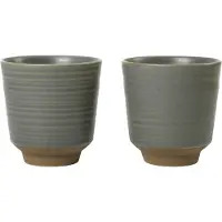 Broste Copenhagen Miko muki 15 cl 2-pack. Dark green