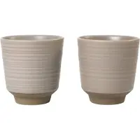Broste Copenhagen Miko muki 15 cl 2-pack. Warm grey