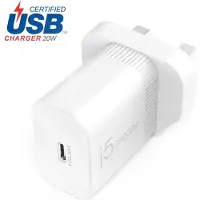 J5CREATE 20 W PD USB-C SEINALATURI - UK/