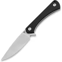 Böker Magnum Brasa 02BM0002, Stonewashed 440C, Black G10 fixed knife, Thomas Ward design
