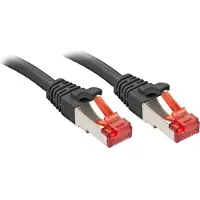 Lindy patch cable - 30 cm - black - Musta - 0.3 meter