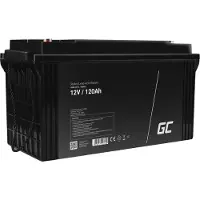 Green Cell – AGM31, 120 ah, 12 V, Meri/vapaa-aika, Huoltovapaa, Musta, 175 mm