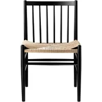 FDB Møbler J80 tuoli Beech black painted-nature