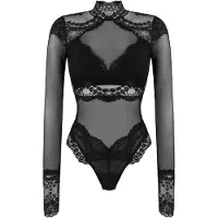 Hunkemoller Daisy Body - Black - XXL