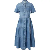 ONLY Onlaliyah S/S Layer Dnm Dress Akm Noos - Blue - XL